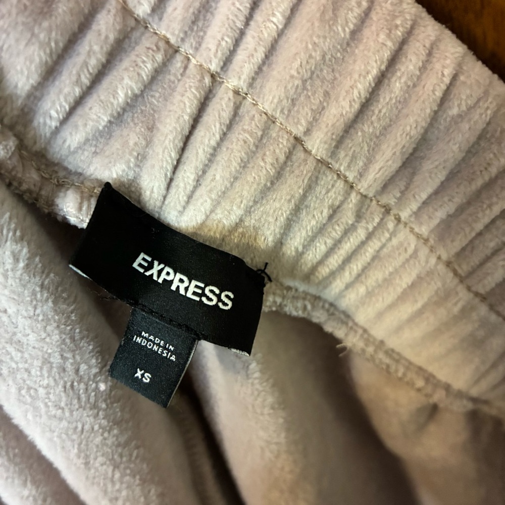 Express Dusty Lavender Velour Hoodie and Jogger Set - Picture 7 of 7
